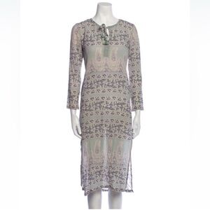 Calypso St. Barth Silk Paisley Print Kaftan Size Large